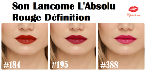 Bảng son Lancome L’Absolu Rouge Définition