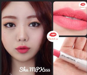 Son Shu Uemura 355 khá mềm môi vì có nhiều dưỡng